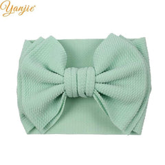 2020 New Arrival Large 7" Hair Bows Headband Waffle Fabric Elastic Hair Bands DIY Girls Hair Accessories Fashion Accesorios