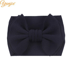 2020 New Arrival Large 7" Hair Bows Headband Waffle Fabric Elastic Hair Bands DIY Girls Hair Accessories Fashion Accesorios