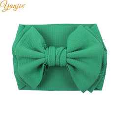 2020 New Arrival Large 7" Hair Bows Headband Waffle Fabric Elastic Hair Bands DIY Girls Hair Accessories Fashion Accesorios