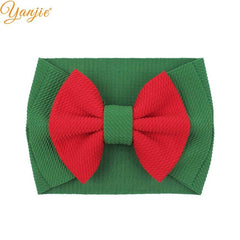 2020 New Arrival Large 7" Hair Bows Headband Waffle Fabric Elastic Hair Bands DIY Girls Hair Accessories Fashion Accesorios