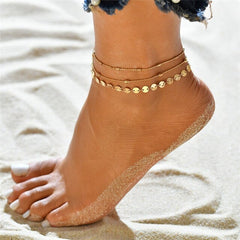 Women Anklets Beach Accessories Natural