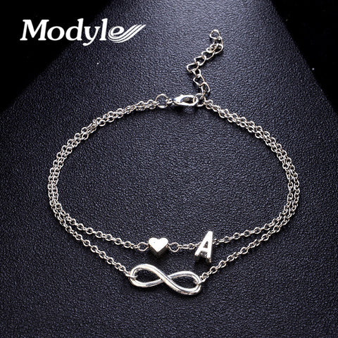 Silver Color  Ankles Bracelets for Woman