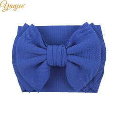 2020 New Arrival Large 7" Hair Bows Headband Waffle Fabric Elastic Hair Bands DIY Girls Hair Accessories Fashion Accesorios