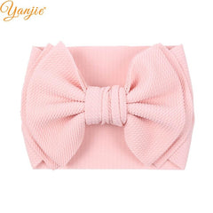 2020 New Arrival Large 7" Hair Bows Headband Waffle Fabric Elastic Hair Bands DIY Girls Hair Accessories Fashion Accesorios