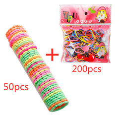 Girls Rubber Bands Scrunchy Elastic Hair Bands