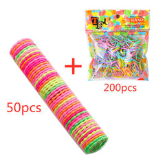 Girls Rubber Bands Scrunchy Elastic Hair Bands