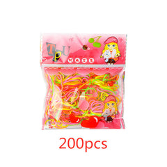 Girls Rubber Bands Scrunchy Elastic Hair Bands