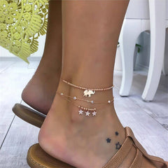 Women Anklets Beach Accessories Natural