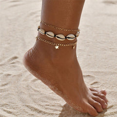 Women Anklets Beach Accessories Natural