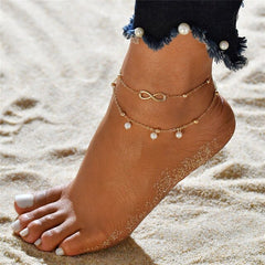 Women Anklets Beach Accessories Natural