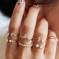 Female Finger Rings Set Jewelry 2020